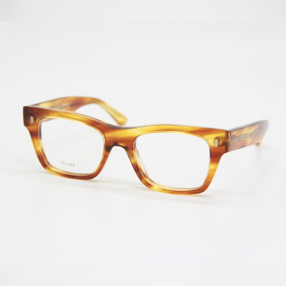 NEW CELINE CL50011I 056 SQUARE BROWN EYEWEAR CELINE CL 50011I - Picture 1 of 10